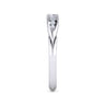 14K White Gold Matching Wedding Band - 0.19 ct