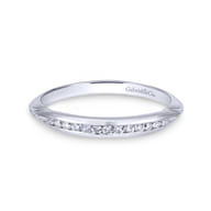 14K White Gold Matching Wedding Band