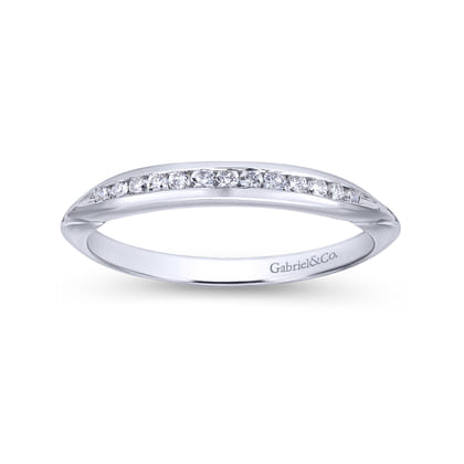 14K White Gold Matching Wedding Band