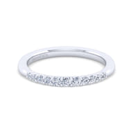 14K White Gold Matching Wedding Band