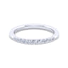 14K White Gold Matching Wedding Band - 0.21 ct