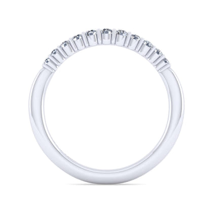 14K White Gold Matching Wedding Band