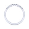 14K White Gold Matching Wedding Band - 0.21 ct