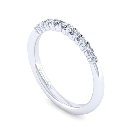 14K White Gold Matching Wedding Band