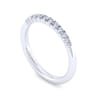 14K White Gold Matching Wedding Band - 0.21 ct