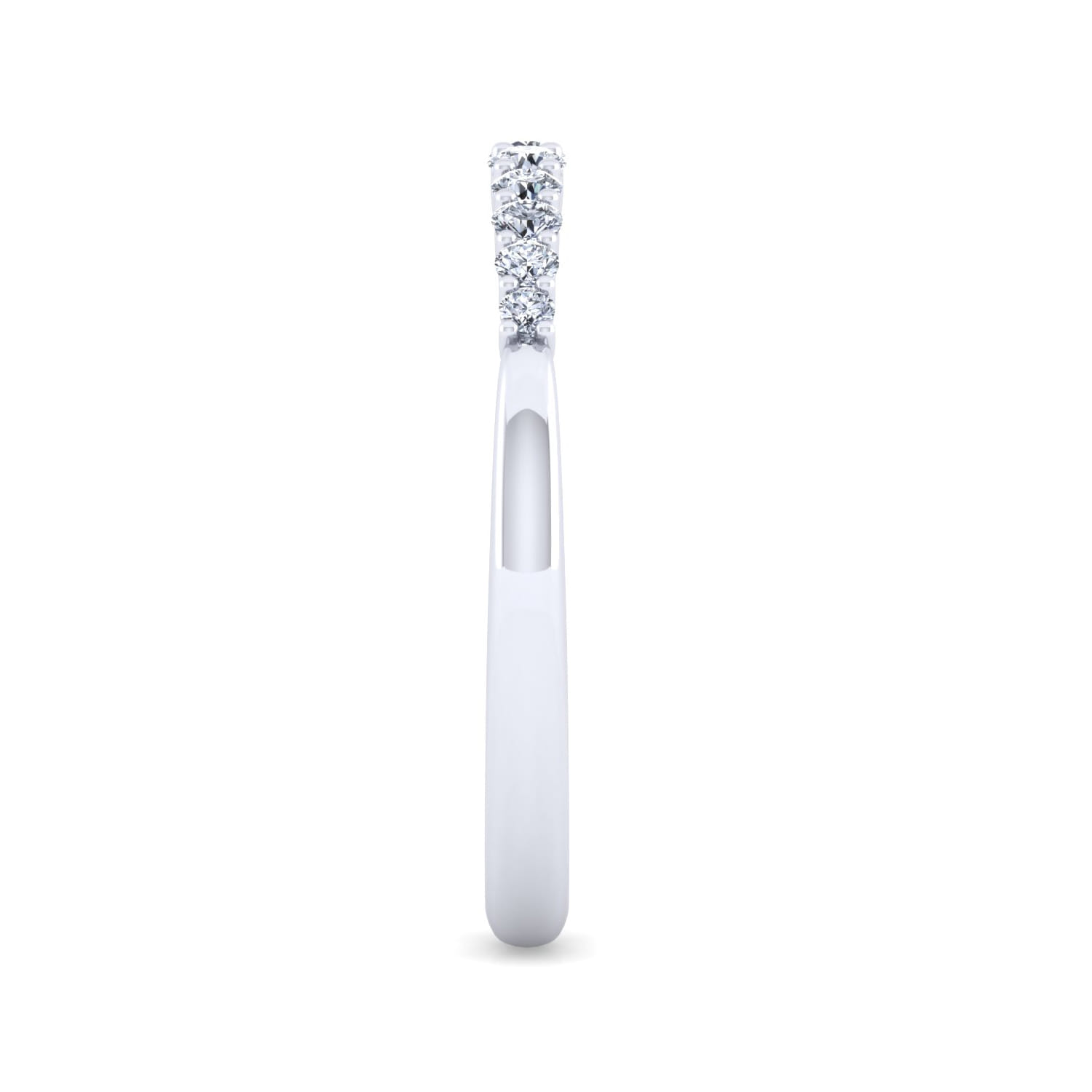14K White Gold Matching Wedding Band - 0.21 ct - Shot 4