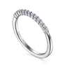 14K White Gold  Matching Wedding Band - 0.15 ct