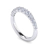 14K White Gold Matching Wedding Band - 0.63 ct