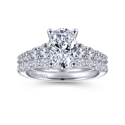 14K White Gold Matching Wedding Band