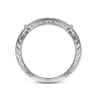 14K White Gold  Matching Wedding Band - 0.11 ct