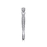 14K White Gold  Matching Wedding Band - 0.11 ct