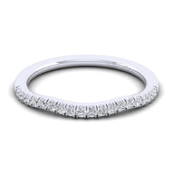 14K White Gold Matching Wedding Band