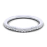14K White Gold Matching Wedding Band - 0.14 ct