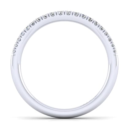 14K White Gold Matching Wedding Band