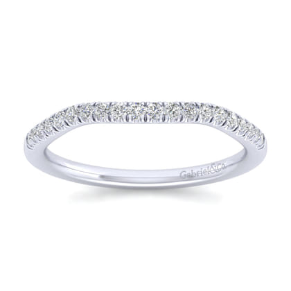 14K White Gold Matching Wedding Band