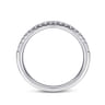 14K White Gold Matching Wedding Band - 0.14 ct