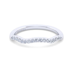 14K White Gold Matching Wedding Band