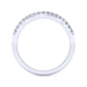 14K White Gold Matching Wedding Band - 0.16 ct