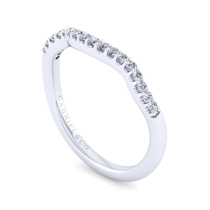14K White Gold Matching Wedding Band