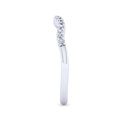 14K White Gold Matching Wedding Band