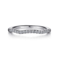 14K White Gold Matching Wedding Band