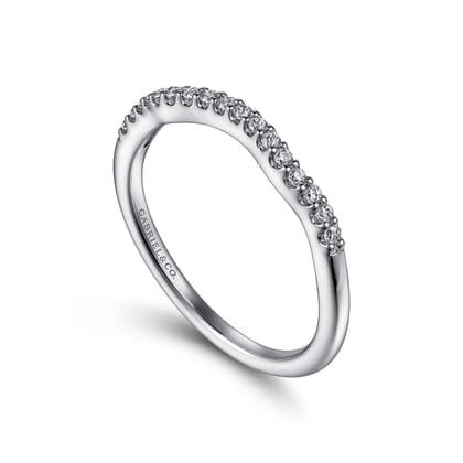 14K White Gold Matching Wedding Band