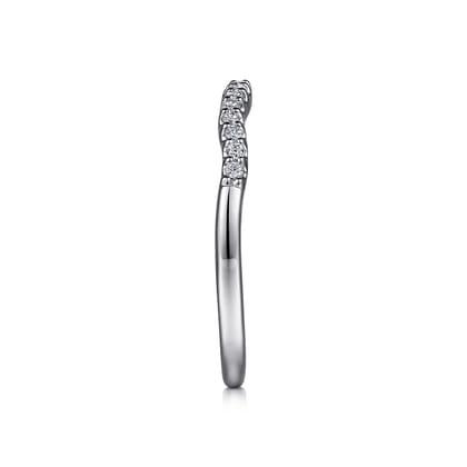 14K White Gold Matching Wedding Band