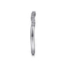 14K White Gold Matching Wedding Band - 0.12 ct