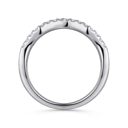 14K White Gold Matching Wedding Band