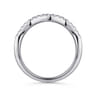 14K White Gold Matching Wedding Band - 0.19 ct