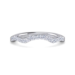 14K White Gold Matching Wedding Band