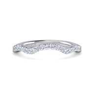 14K White Gold Matching Wedding Band