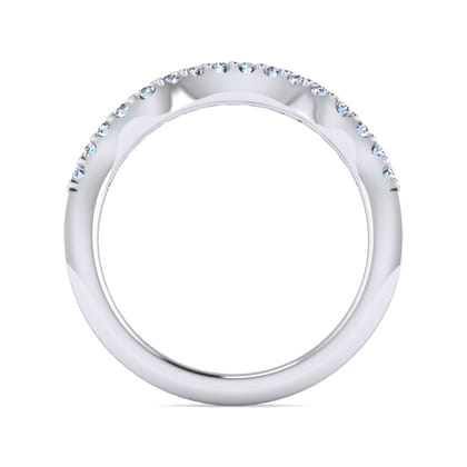 14K White Gold Matching Wedding Band