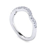 14K White Gold Matching Wedding Band - 0.22 ct