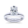 14K White Gold Matching Wedding Band