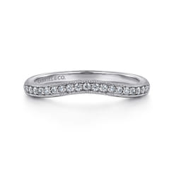 14K White Gold Matching Wedding Band