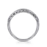14K White Gold Matching Wedding Band - 0.09 ct
