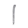 14K White Gold Matching Wedding Band - 0.09 ct