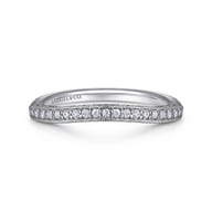 14K White Gold  Matching Wedding Band