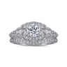 14K White Gold  Matching Wedding Band - 0.09 ct