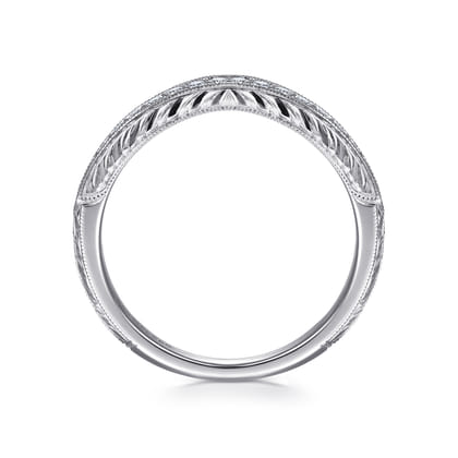 14K White Gold Matching Wedding Band