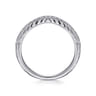 14K White Gold Matching Wedding Band - 0.21 ct