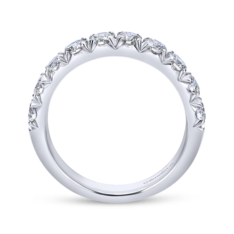 14K White Gold Matching Wedding Band - 0.95 ct - Shot 2