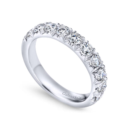 14K White Gold Matching Wedding Band