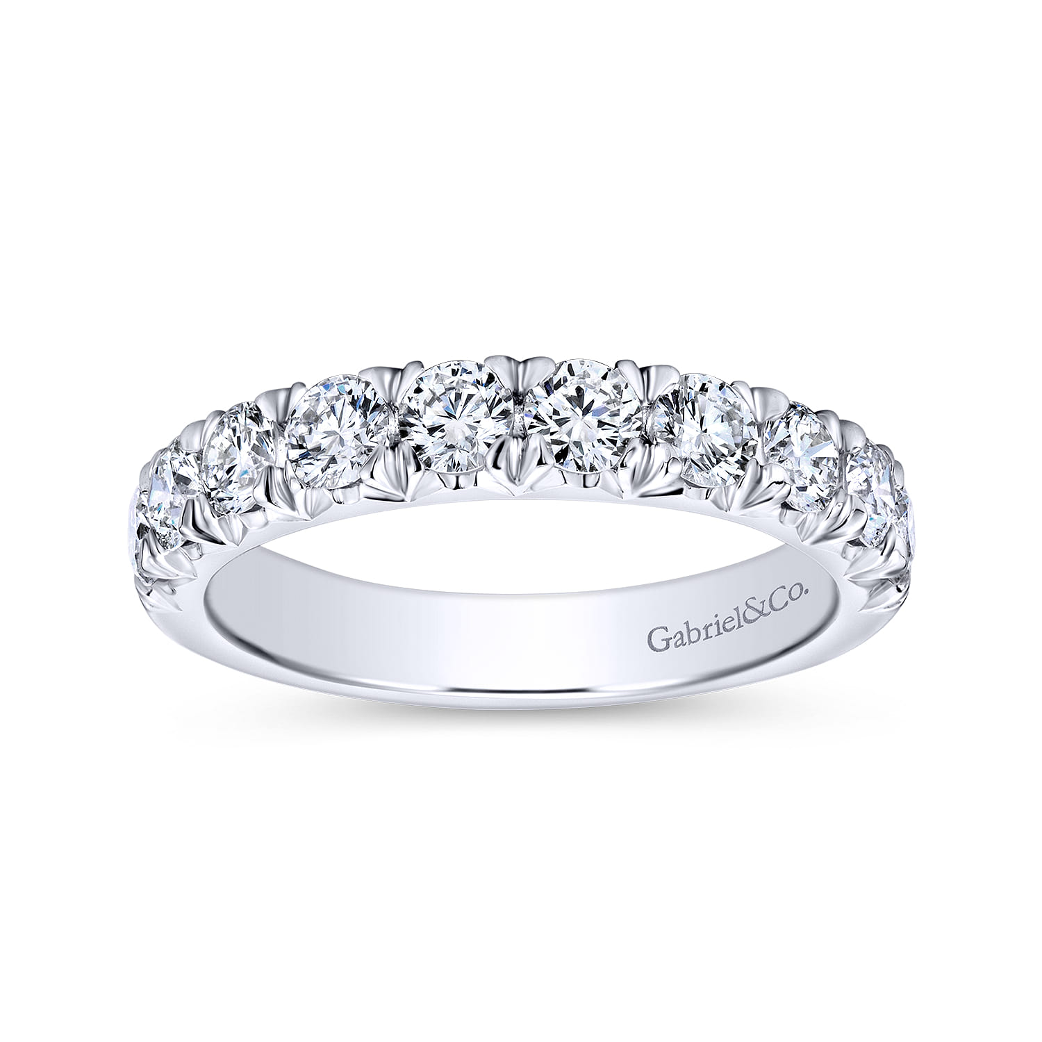 14K White Gold Matching Wedding Band - 0.95 ct - Shot 5