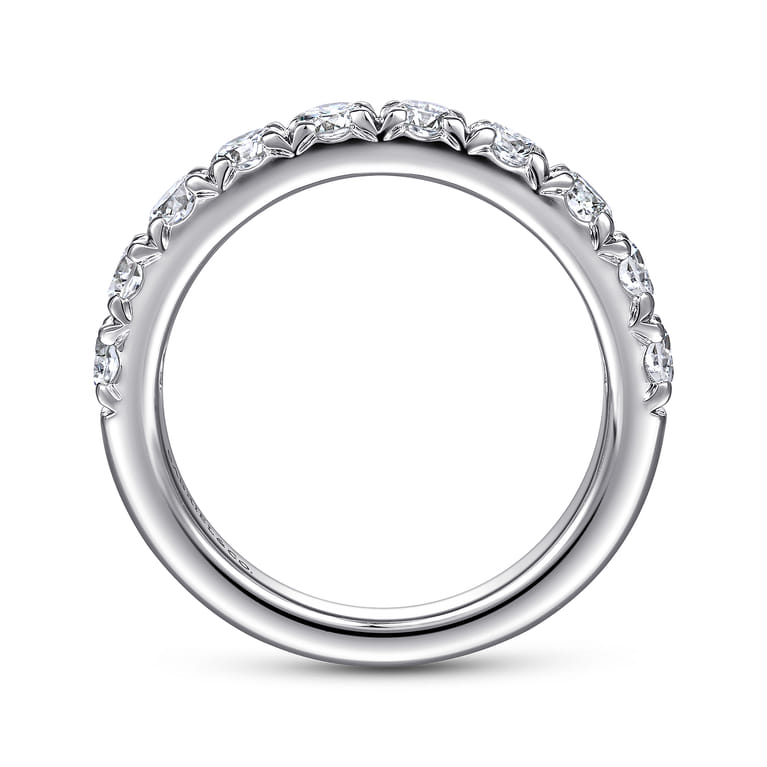 14K White Gold Matching Wedding Band - 1.04 ct - Shot 2
