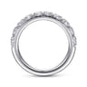 14K White Gold Matching Wedding Band - 1.04 ct