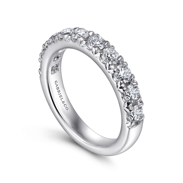 14K White Gold Matching Wedding Band - 1.04 ct - Shot 3