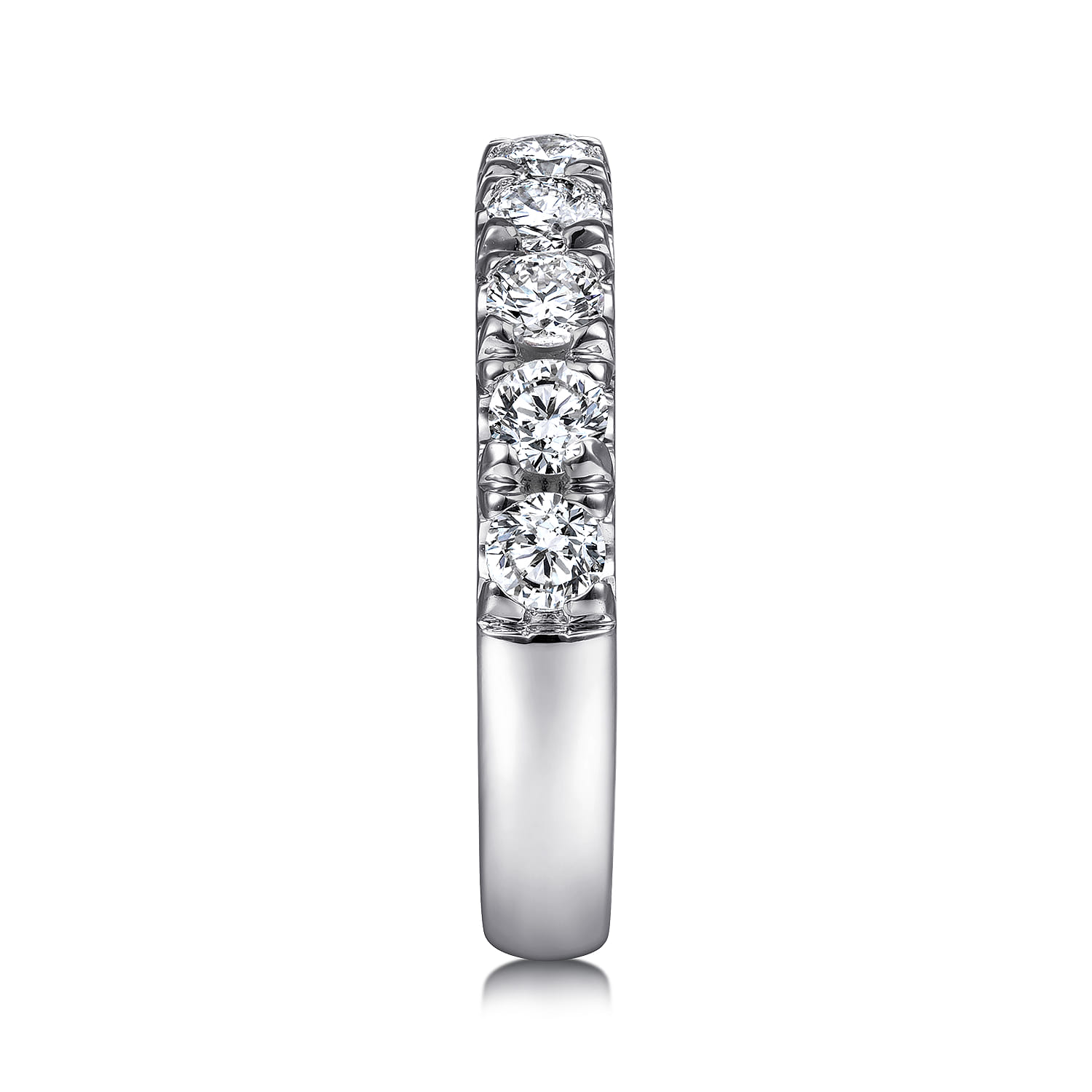 14K White Gold Matching Wedding Band - 1.04 ct - Shot 5