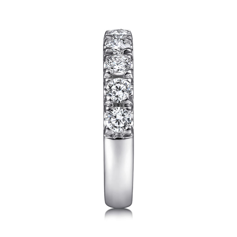 14K White Gold Matching Wedding Band - 1.04 ct - Shot 5